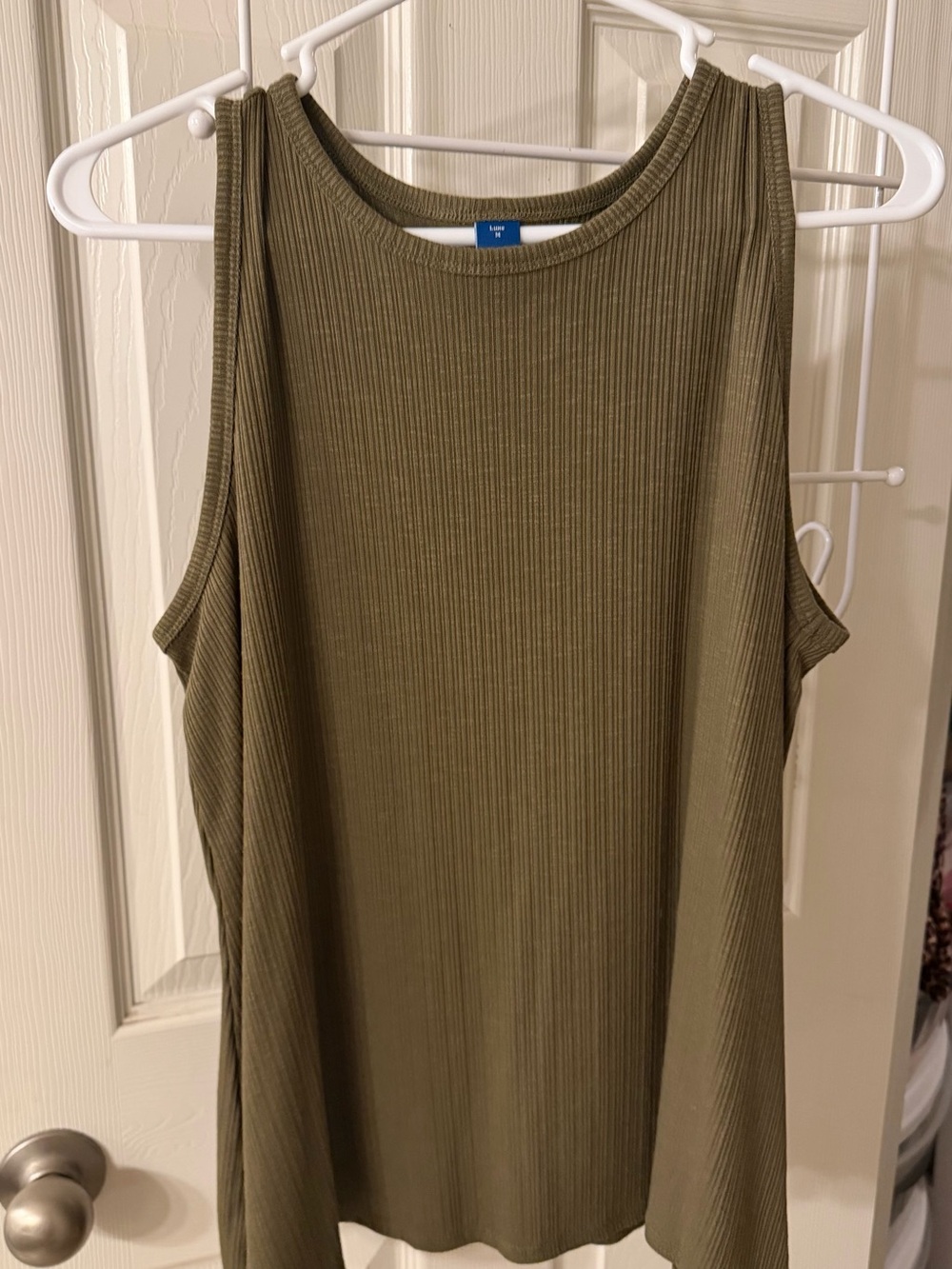 Olive Ribbed Tank Top - Old Navy Luxe Women’s Sleeveless Top